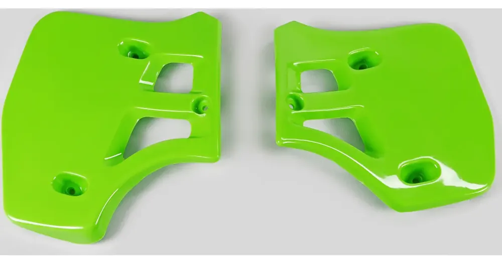 Edullinen Hinta Jäähdyttimen suojat vihreät UFO Plast Kawasaki KX 250 / 500 88-02