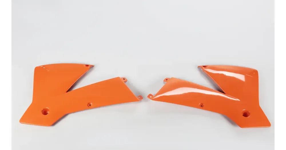 Flash-Tarjous Jäähdyttimen suojat oranssit UFO Plast KTM X / SX-F / EXC 01-04