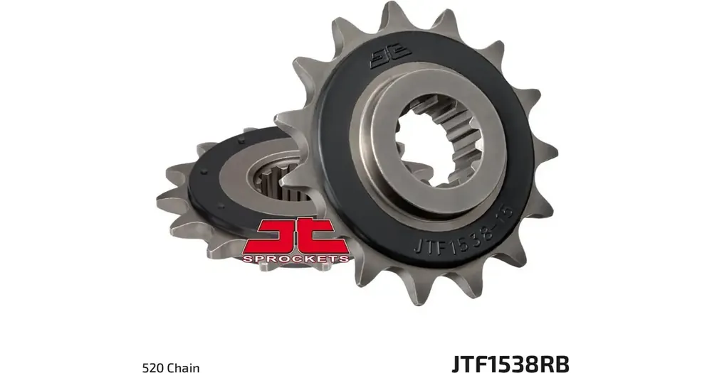 Ajankohtainen Etuhammasratas 520 15 hammasta, RB - kumiohjain ketjulle, JT Sprockets JTF1538