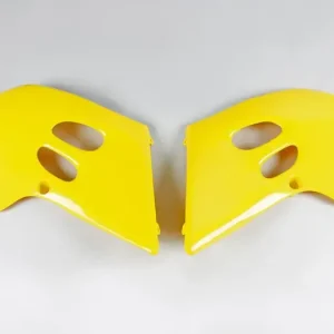 Alkuperäinen Keltaiset jäähdyttimen suojat UFO Plast Suzuki RM 125 / 250 93-95