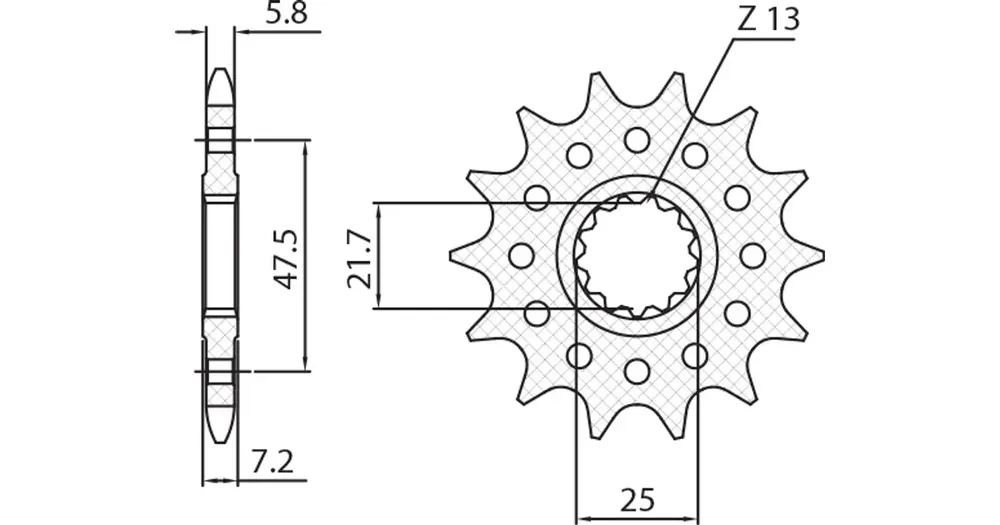 Tarjoushinta Etuhammasratas 520 15 hammasta Sunstar 3A516 (JTF1536, JTF578)