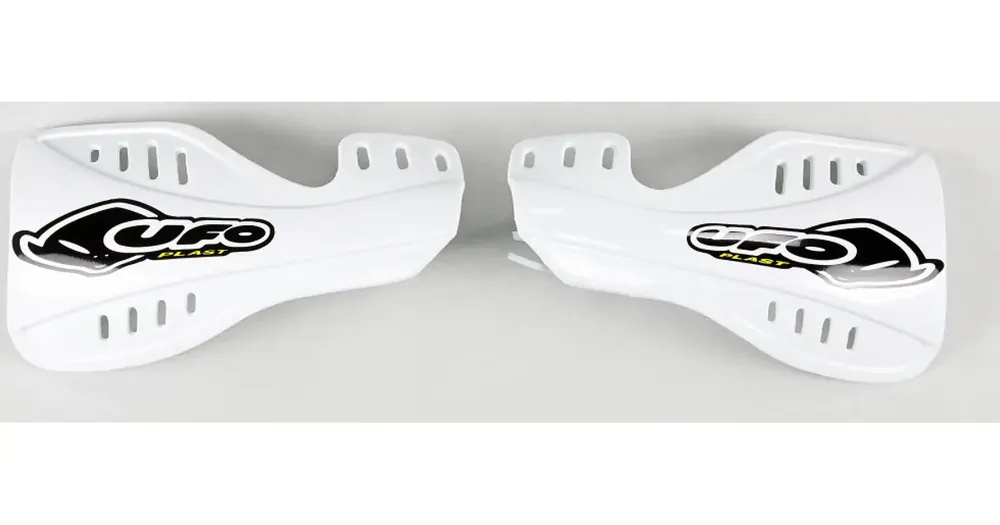 Käsisuojat valkoiset UFO Plast Honda CRF 250R / 250X / 450R 04-07 Tehdashinta