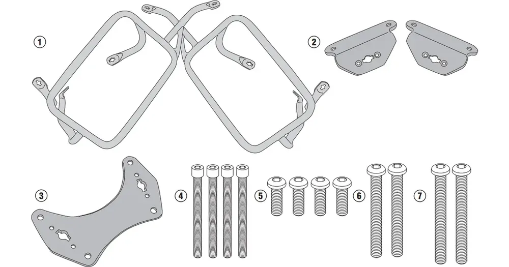 Kappa Monokey Cam-Side -sivulaukkuteline, KFR KFORCE ALU -laukuille, Honda CRF 1100L Africa Twin Suosittu