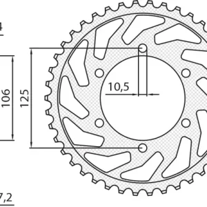 Takaratas 525 49 hammasta Sunstar SUN1-4448 (JTR2014) Sertifioitu