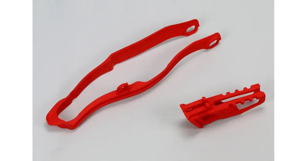 Pakollinen (Must-Have) Ketjunohjain ja liukukappale, punainen UFO Plast Honda CRF 250 / 450 13-17