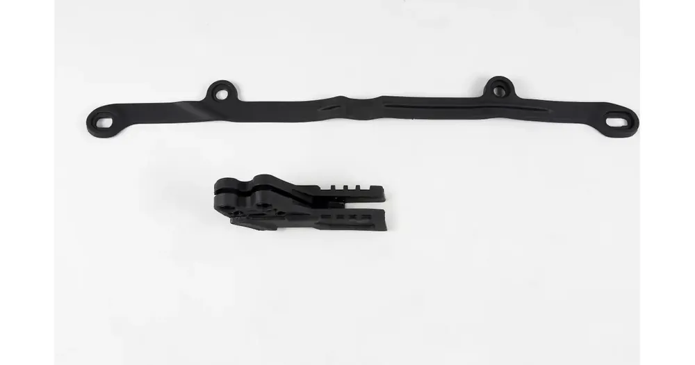 Ketjunohjain ja liukukappale, musta UFO Plast Kawasaki KXF 250 / 450 06-07 Alennettu Hinta