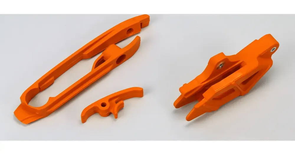 Ketterin ohjain ja liukukappale UFO Plast oranssi KTM SX / SX-F 11-16 Uusi Kokoelma
