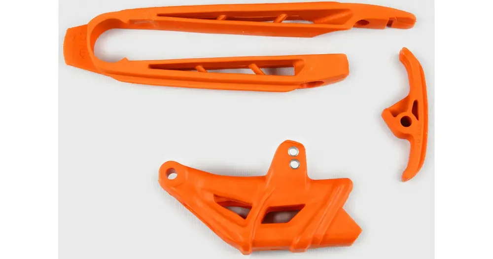 Osta Nyt Ketjunohjain ja liukukappale, sarja oranssi UFO Plast KTM SX / SX-F / EXC / EXC-F 07-10