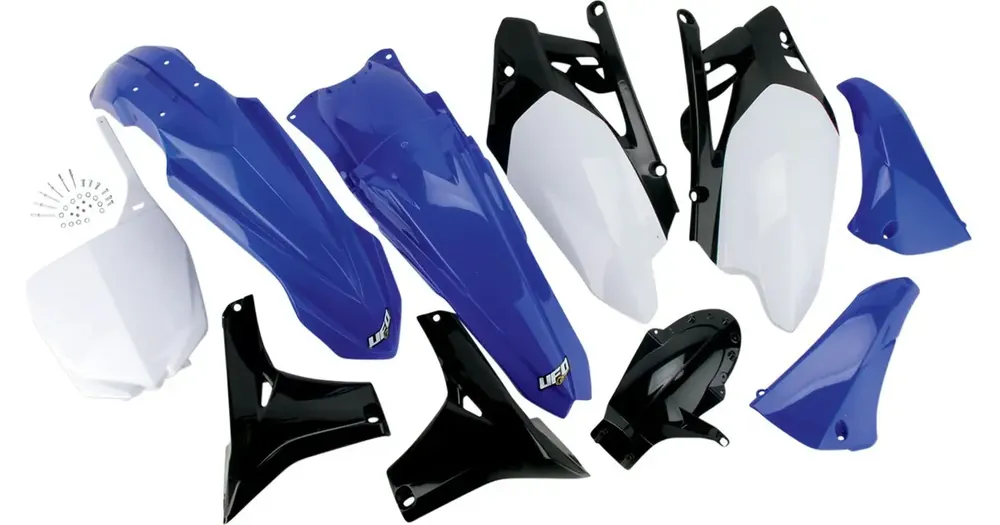 UFO Plast karossisetti sinivalkomusta Yamaha YZF 450 10‘ Vain Tänään