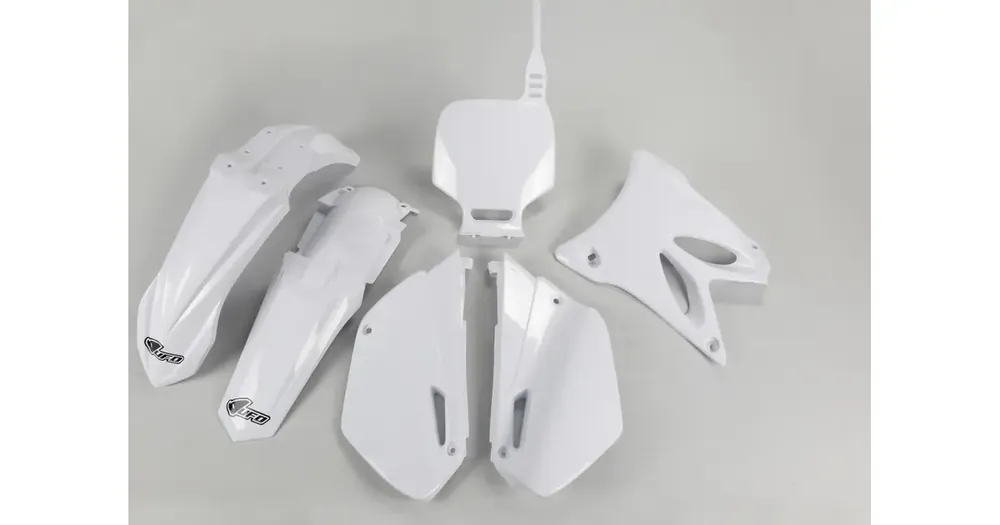 UFO Plast karossen kåpor vit Yamaha YZ 85 02-14 Viimeinen Mahdollisuus