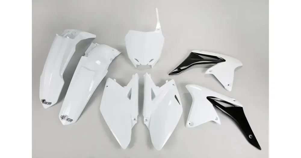 Älä Missaa Korpusosien sarja valkoinen UFO Plast Suzuki RMZ 250 10-18
