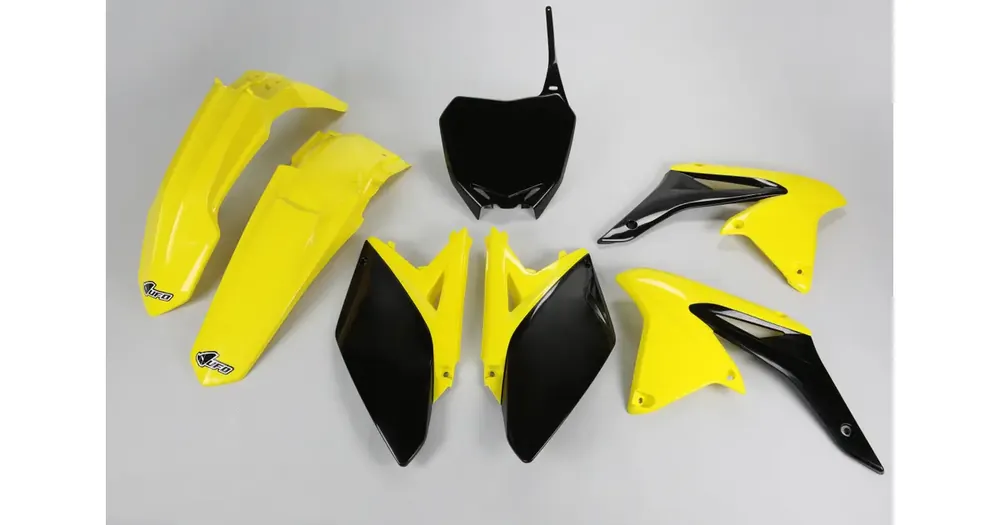 UFO Plast korvassarja keltainen-musta Suzuki RM-Z 250 10-18 Tukkuhinta