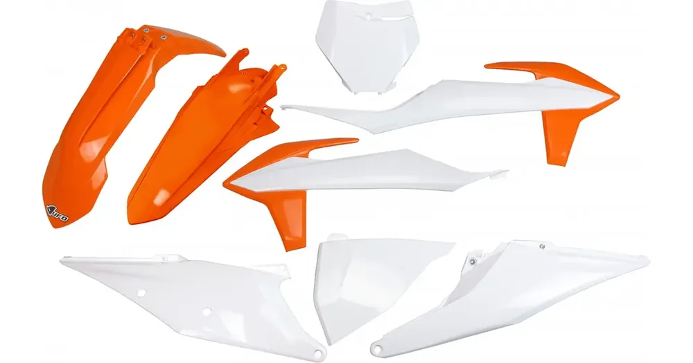 UFO Plast korpusosien valko-oranssi KTM SX / SX-F Tarjoushinta