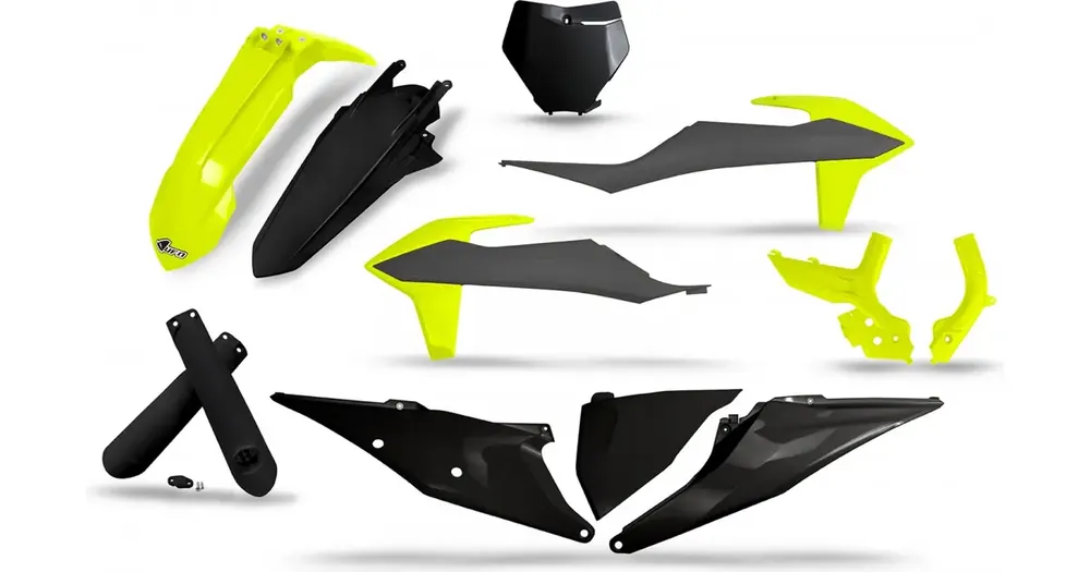 UFO Plast korpusosien sarja harmaa-musta-keltainen fluo KTM SX / SX-F Merkkituote