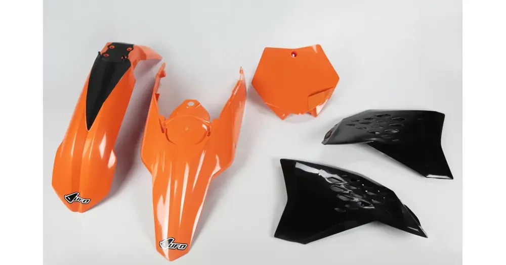 Tukkuhinta UFO Plast oranssi-musta korisarja KTM SX / SX-F 07-10