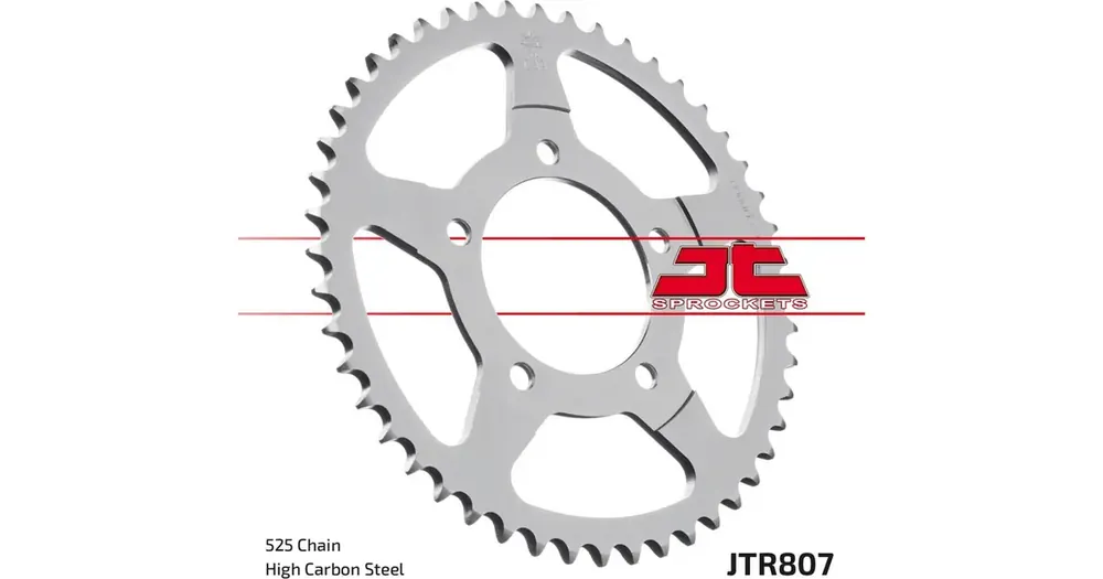 Alkuperäinen Takaratas 525 45 hammasta JT Sprockets JTR807