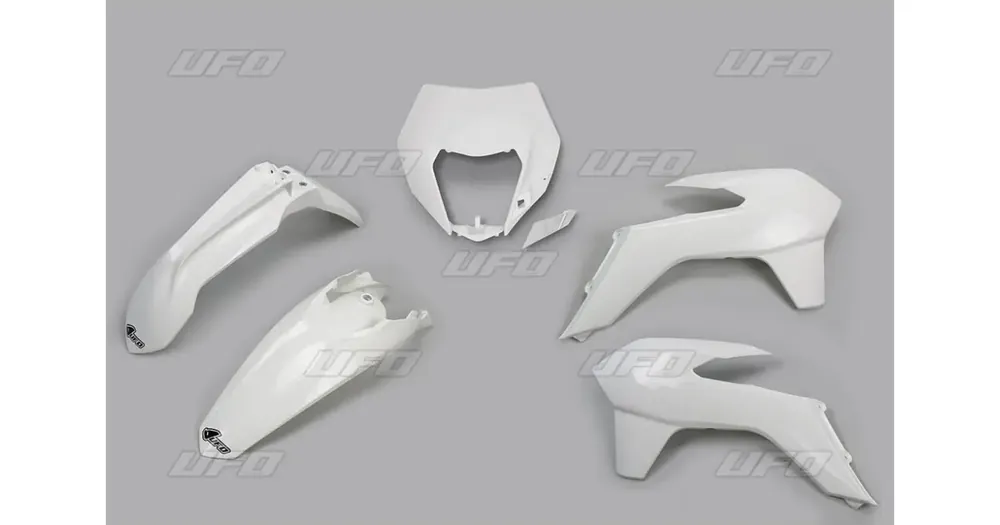 Korkea Laatu UFO Plast korpusosien sarja valkoinen KTM EXC / EXC-F 14-16