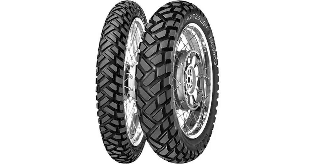 Alennus Metzeler Enduro 3 Sahara 130/80-17 65S MST TT M/C Dual Motorcycle Tire Rear
