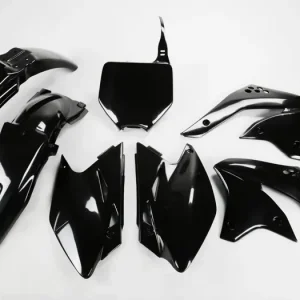 Alennettu UFO Plast korpusosien sarja musta Kawasaki KXF 450 08‘
