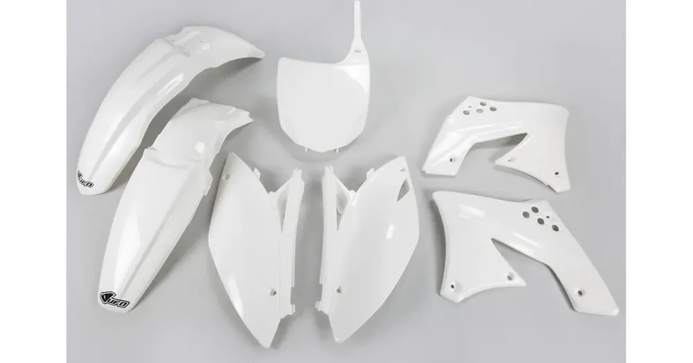 Osta Tänään UFO Plast korpusosien valkoinen sarja Kawasaki KXF 250 09-12