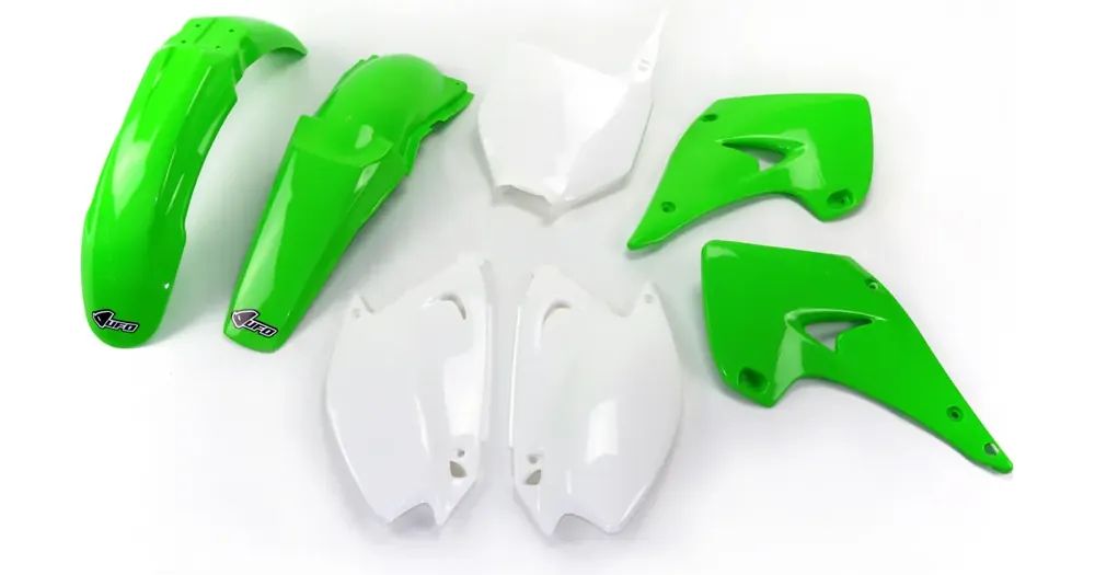 Lähetetään Heti Koripaneelisarja vihreä-valkoinen UFO Plast Kawasaki KX 125 / 250 03-08