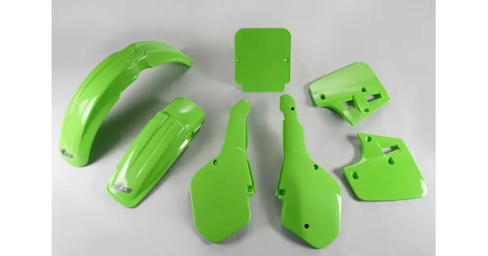 Korkea Laatu UFO Plast korppisarja vihreä Kawasaki KX 250 / 500 87‘