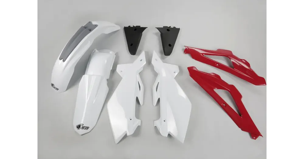UFO Plast korpusosien sarja valko-musta-punainen Husqvarna TC 125 / 250 06-07 Superhinta