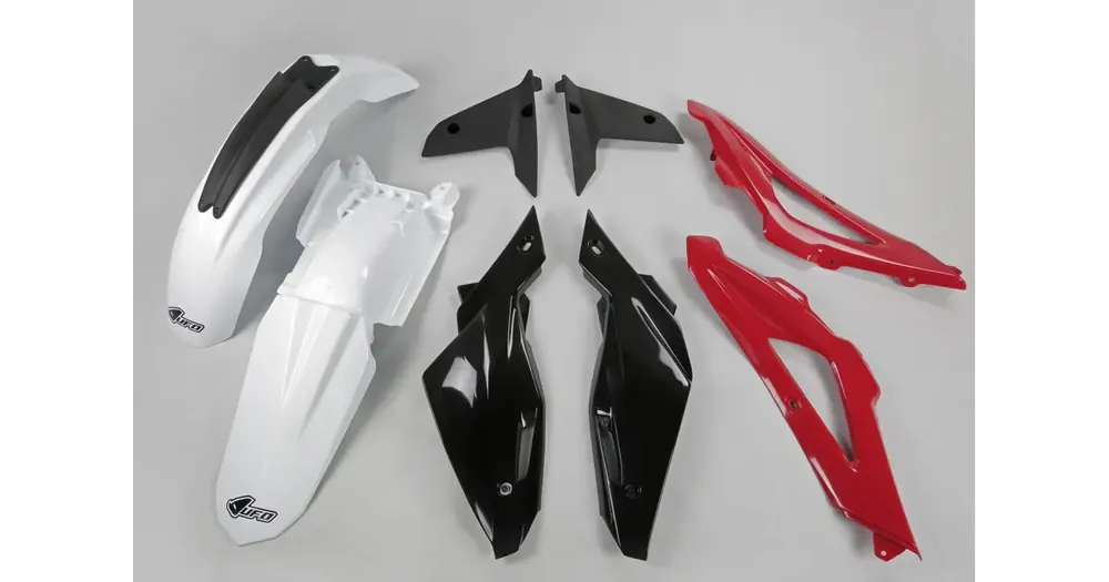 Koripaneelisarja valko-punamusta UFO Plast Husqvarna TC 125 / 250 09-10 Loppuunmyynti