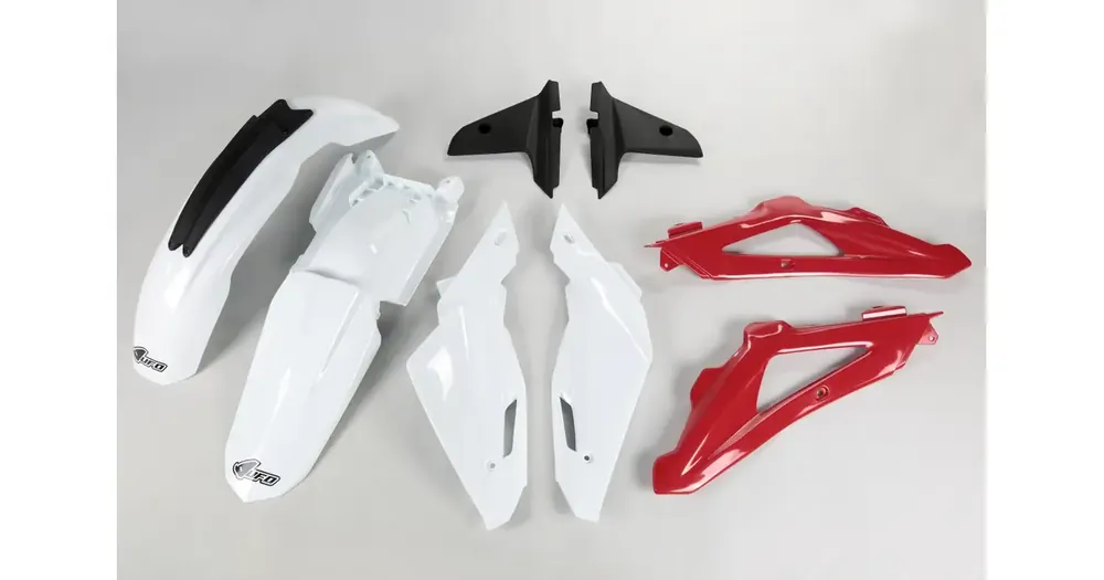 UFO Plast korpusosien sarja musta-punainen-valkoinen Husqvarna TC 125 / 250 11-13 Tarjous