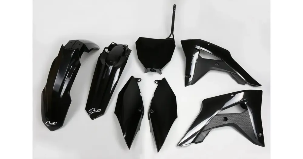Alennettu Hinta UFO Plast mustasarja musta Honda CRF 250RX / 450RX