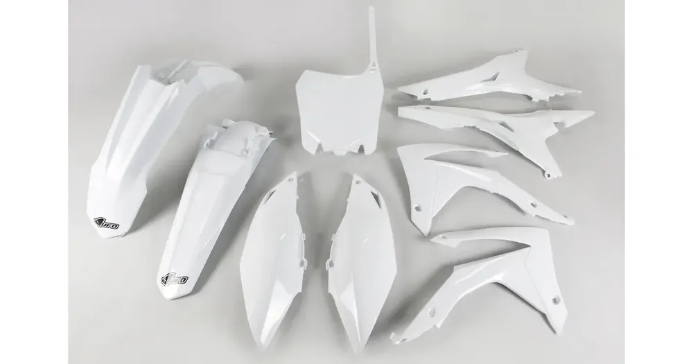 Turvallinen Maksu UFO Plast valkoinen koripaneelisarja Honda CRF 250 R / 450 R 13-17