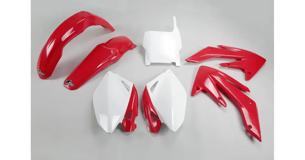 Edullinen Hinta UFO Plast korpusosien sarja punavalkoinen Honda CRF 250 R 06-07