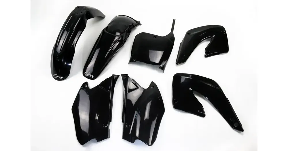 Edullinen Hinta UFO Plast korpusosien musta sarja Honda CR 125R / 250R 00-01