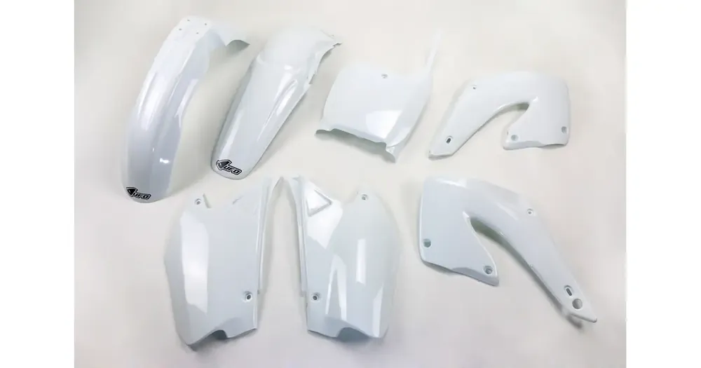 Turvallinen Maksu UFO Plast korpusosien valkoinen Honda CR 125R / 250R 00-01