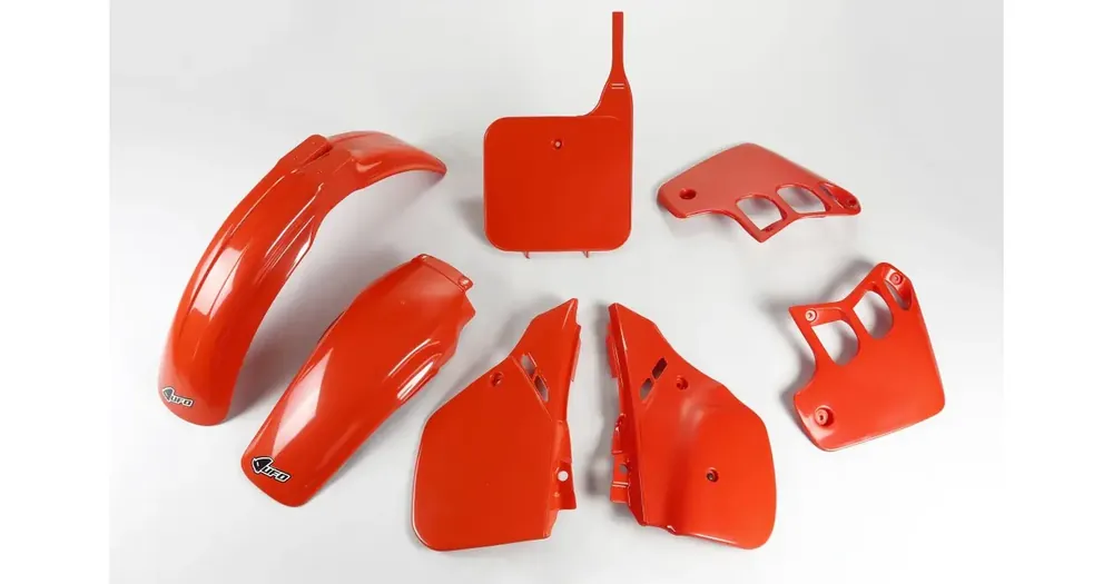 Tukkuhinta Korpusosien sarja, oranssi UFO Plast, Honda CR 250 R 88-89