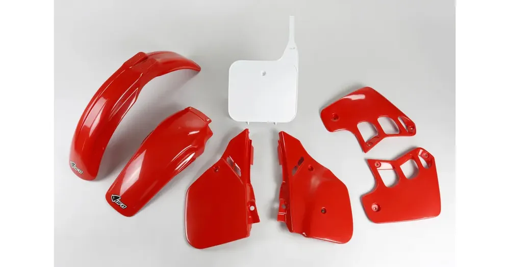 UFO Plast korppisarja punavalkoinen Honda CR 125 R 89-90 Merkkituote