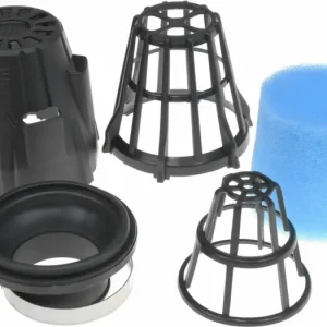 Alennettu Polini Air Box kartiosuodatin, musta, h.46mm, 90°