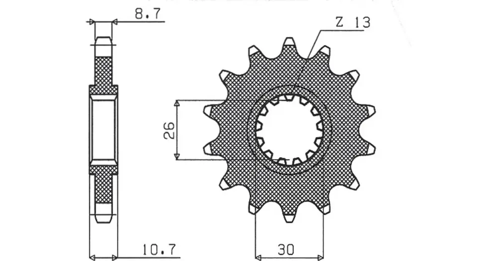 Etuhammasratas 530 17 hammasta Sunstar (JTF579) Ilmainen Palautus