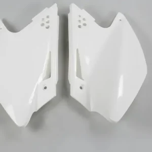 Älä Missaa UFO Plast Takakansi Yläosa Komplekti Valkoinen Kawasaki KXF 250 06-08