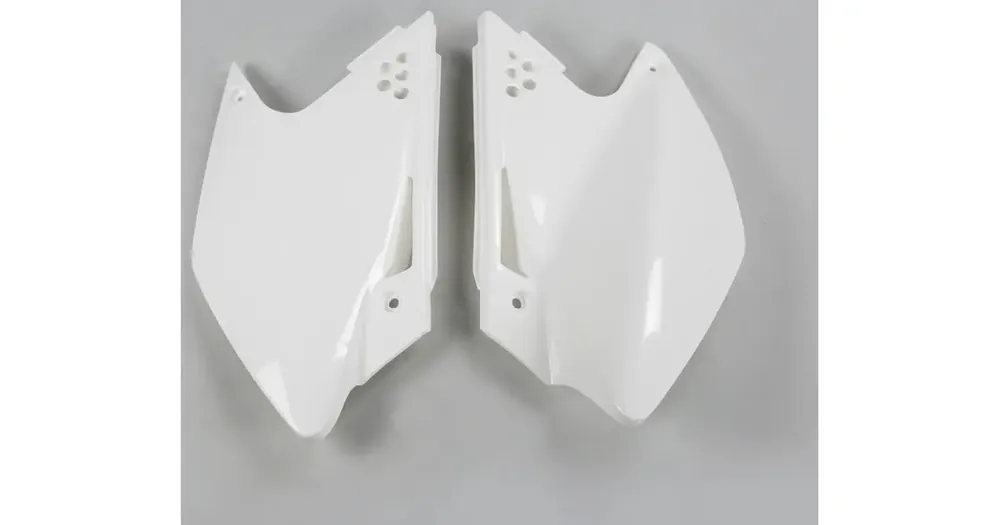 Älä Missaa UFO Plast Takakansi Yläosa Komplekti Valkoinen Kawasaki KXF 250 06-08