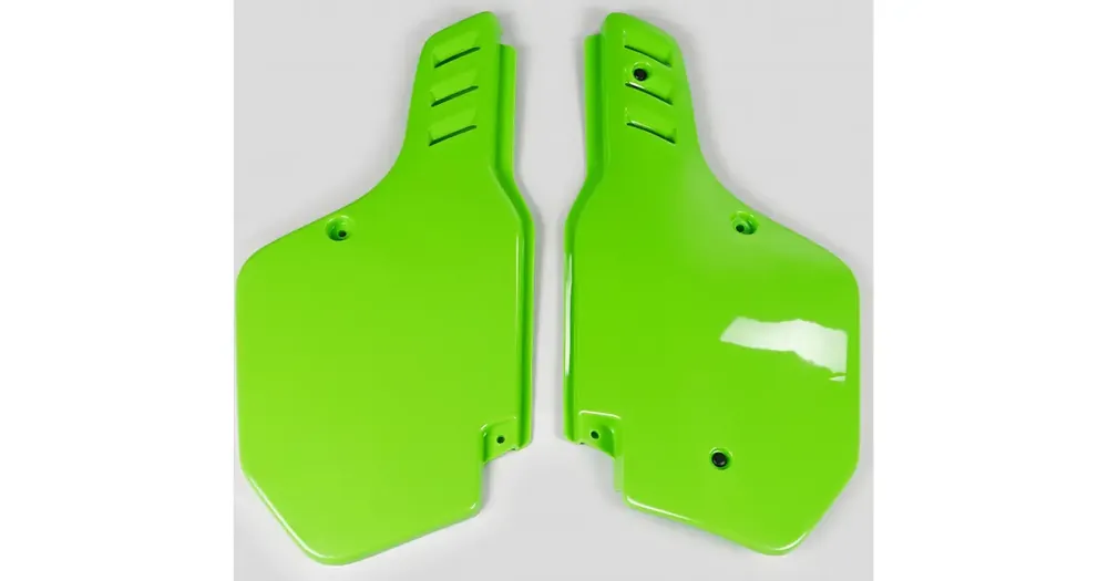 Poisto UFO Plast ylä takakatteet setti vihreä Kawasaki KX 125 / 250 88-89 / KX 500 88-02 / KDX 200 90-94