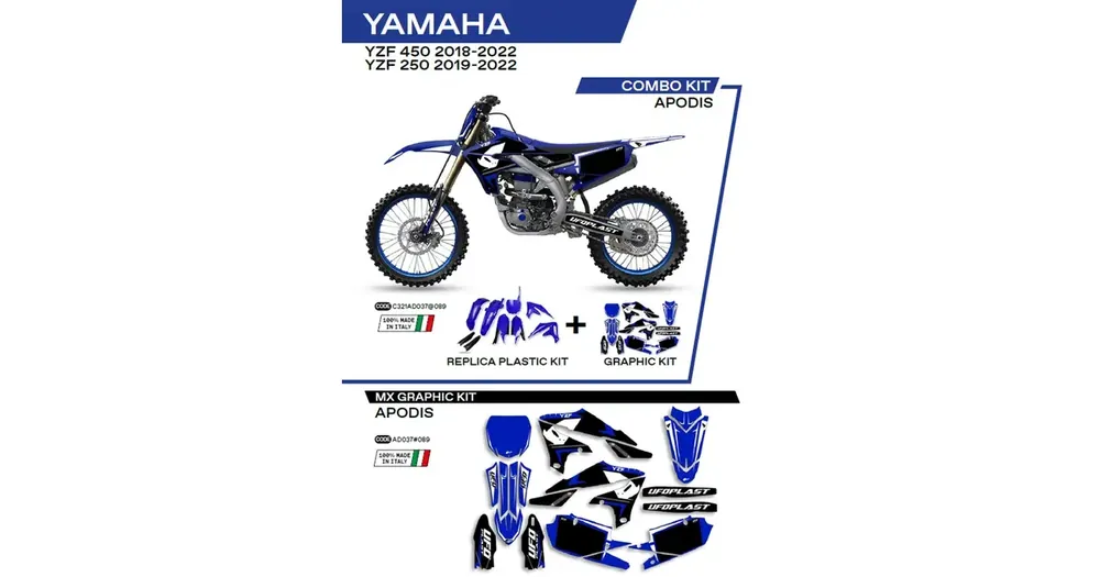 Ajankohtainen Korppisarja sininen UFO Plast Yamaha YZF 250 / 450