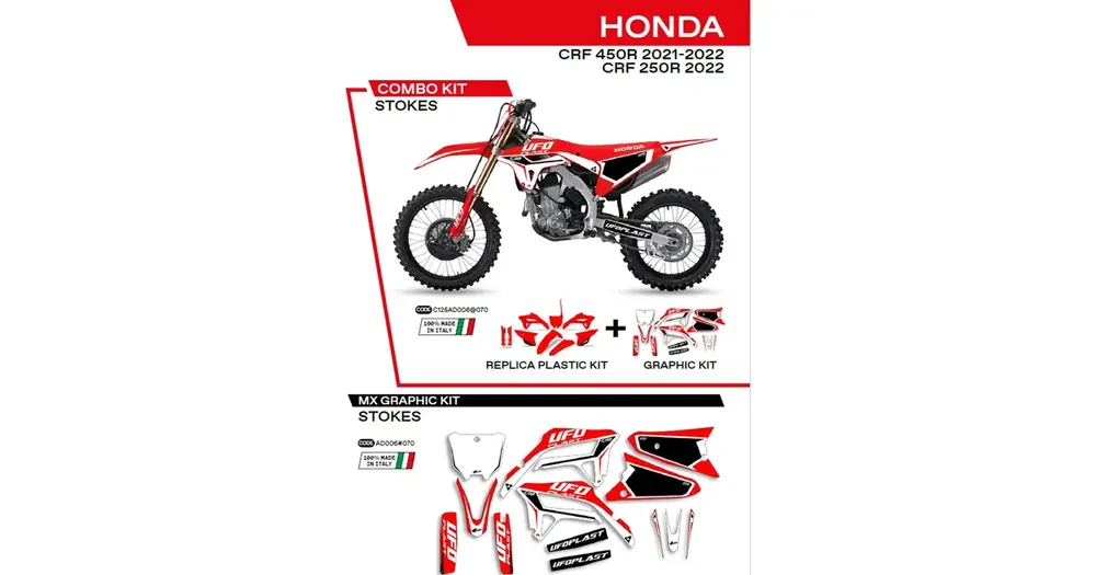 UFO Plast korpusosien sarja punainen Honda CRF 250 / 450 R Ajankohtainen