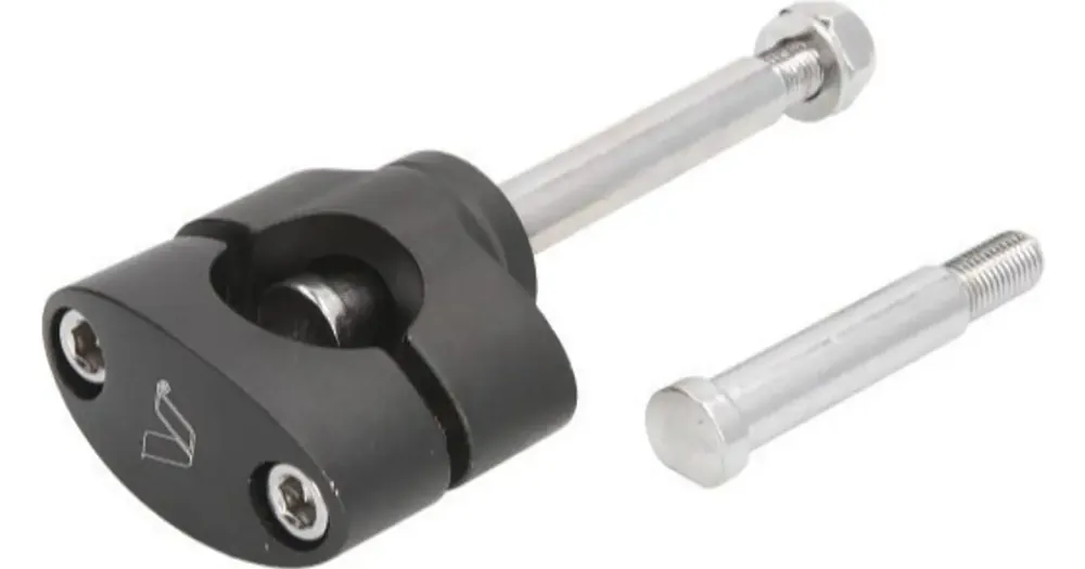Suosittu Ohjaustangon adapteri 28.6mm, musta matta, 1 kpl, Vicma