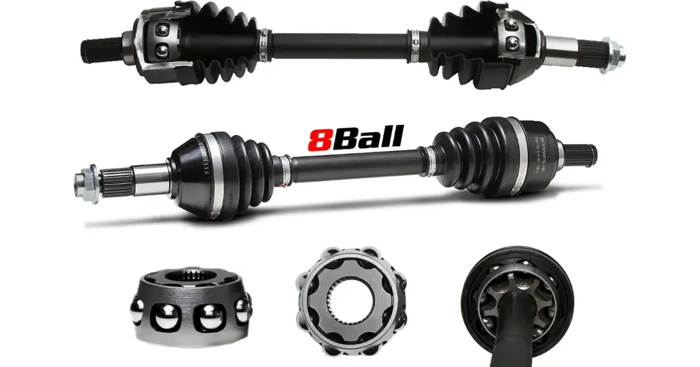 Vetoakseli täydellinen, etu oikea tai vasen, +20% vahvistettu, All Balls Extreme 8 Ball AB8-SK-8-303 Alennettu
