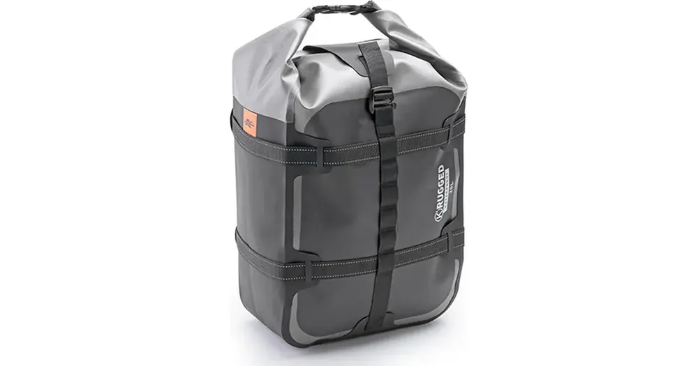 Sertifioitu Kappa AV02 satula- tai tavaratelineen laukku, 20L, musta/hopea
