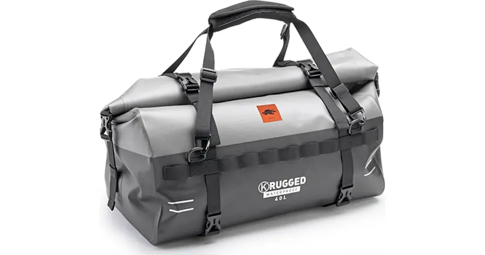 Kappa AV04 satula- tai tavaratelineen laukku, 40L, musta/hopea Pakollinen (Must-Have)