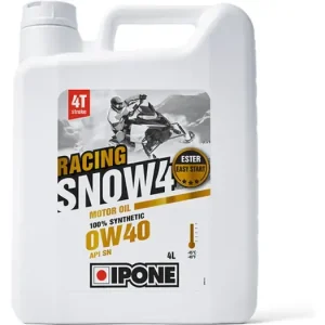 Tarjoushinta Ipone Snow Racing 4T 0W40 -kelkkamoottoriöljy, täyssynteettinen, 4 litraa