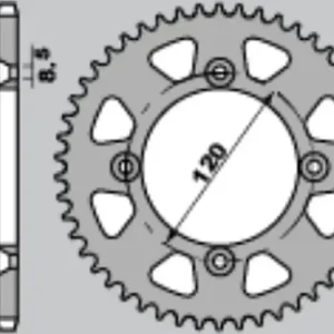 Alennettu Hinta Takaratas 420 47 hammasta JT Sprockets JTR1798