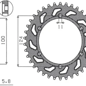 Alennettu Takaratas 520 PBR 1027 (JTR735) [eri hammasmäärät]